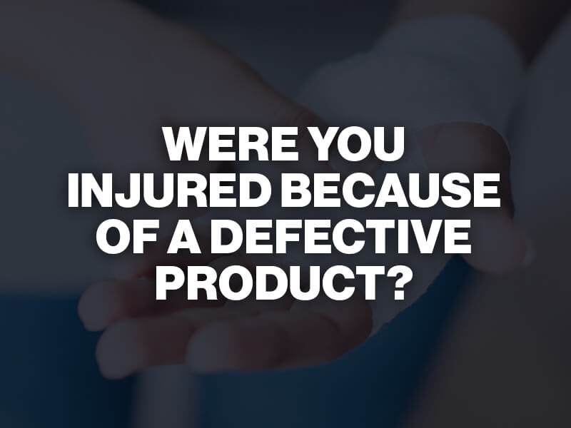 Injury from defective products, Phoenix product liability lawyer