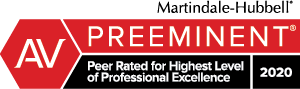 martindale hubbell peer rated for highest level of professional excellence 2020