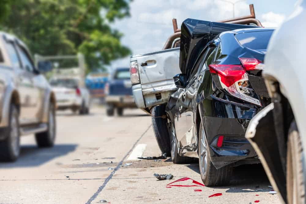 Multi-Car Rear-End Accident