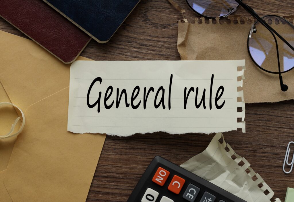 General Rule